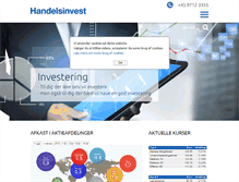 Tablet Screenshot of handelsinvest.dk